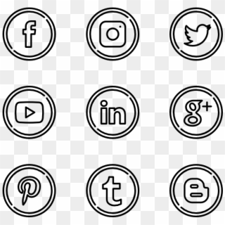 Social Circles - Play Music Icon Png Clipart