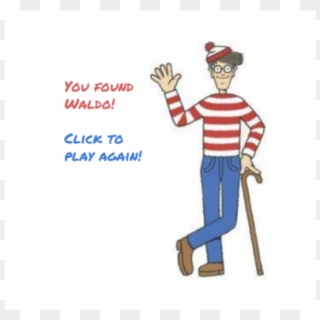 Waldo Click Pae - Wheres Wally Character Png Clipart