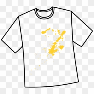 Squeeze The Mustard To Get Started - White Shirt Stain Png Clipart