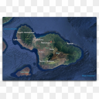 Ge Makawao And Maui - Map Clipart