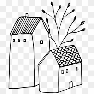 Doodle Png, House Doodle, House Illustration, Art Illustrations, - House Hand Drawn Png Clipart