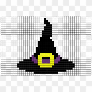 Witch Hat Pixel Art Clipart