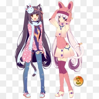 Is This Your First Heart - Chocola And Vanilla Fanart Clipart