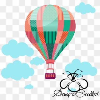 Hot Air Balloon Doodle Clipart