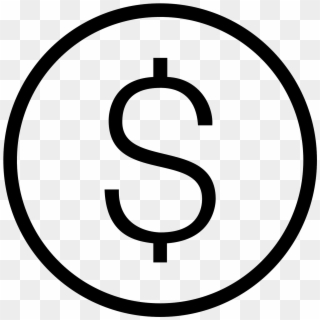 Dollar Sign One Line Or Two - User Outline Icon Clipart