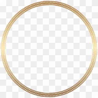 Round Frame Border Gold Clip Art Gallery Yopriceville - Png Download