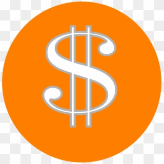 Dollar Sign Clipart Orange - Png Download