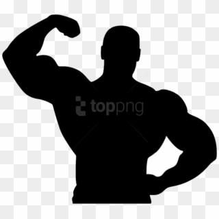 Muscle Man - Muscle Man Silhouette Png Clipart