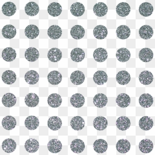 Glitter Silver Polkadots Polka Dots - Circle Clipart