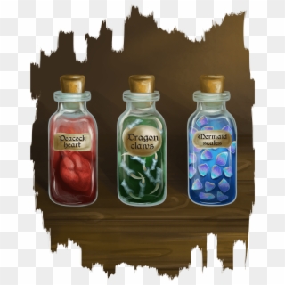 Dragon Claw Potion Bottle Clipart
