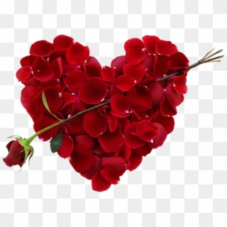 Heart Making With Rose Petal - Advance Happy Makar Sankranti Clipart