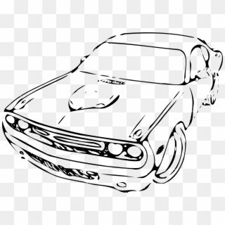 This Free Icons Png Design Of Muscle Car Sketch Clipart