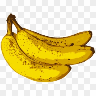 Big Image - Yellow And Brown Banana Clipart
