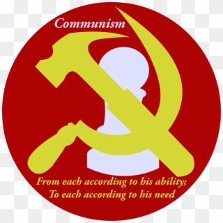 Communism Symbol With Chess Pawn In Background - Circle Clipart