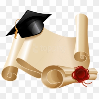 Free Png Diploma And Graduation Hatpicture Png Images - Graduation Card Vector Design Clipart