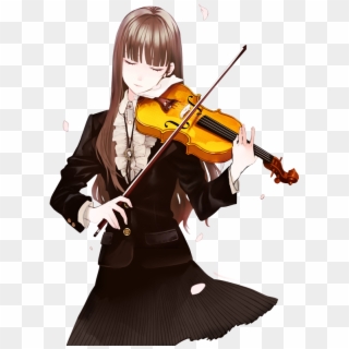 Fiddle Drawing Violin Player - Anime Girl Playing Violin Clipart