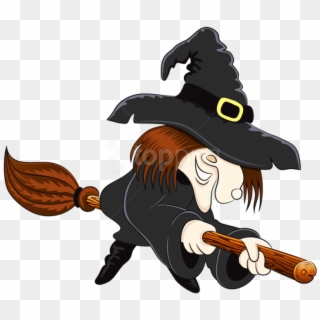 Free Png Witch Png Images Transparent - Ведьма На Метле Рисунок Clipart