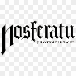Nosferatu Phantom Der Nacht Movie Horizontal Black - Nosferatu Logo Png Clipart
