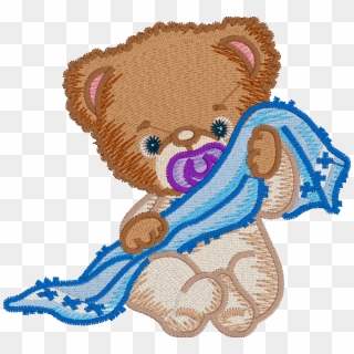 Teddy Bear Embroidery Design Without Embrilliance Enthusiast's - Cartoon Clipart