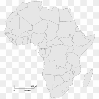 File - Blank Map-africa - Svg - Blank Africa Map Png Clipart