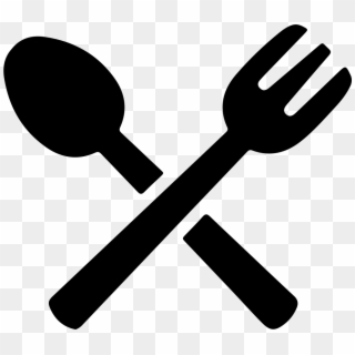 Food Png Black - Spoon And Fork Vector Png Clipart