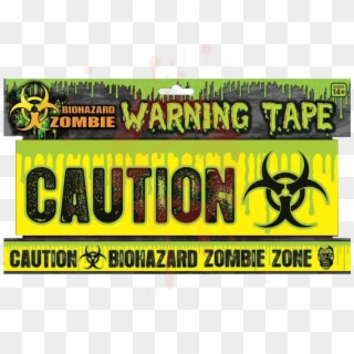 Zombie Caution Tape - Sign Clipart