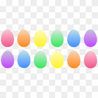 Easter Egg Free Vector - Pastel Easter Eggs Clipart - Png Download