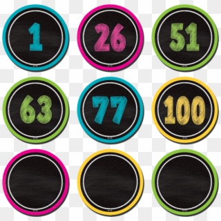 Chalkboard Brights Numbers Clipart