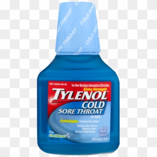 Tylenol Cold Sore Throat Liquid Daytime Cool Burst Clipart