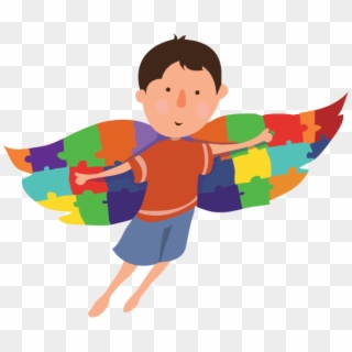 Flying-boy - Child Clipart