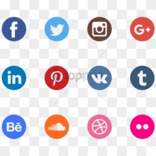 Free Png Download Watercolour Social Media Icons Png - Transparent Background Social Media Icons Png Clipart