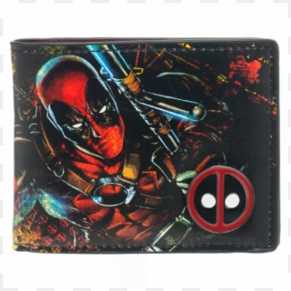 Marvel Deadpool Wallet With Metal Emblem - Billeteras De Marvel Clipart
