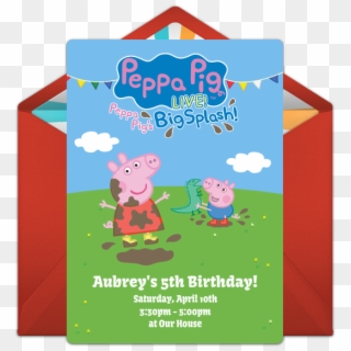 650 X 650 3 - Peppa Pig Birthday Invite Clipart