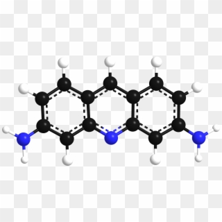 Proflavine 3d Model - 3d Structure Chemistry Model Png Clipart