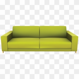 Sofa - Green Sofa Png Clipart