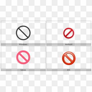 No Entry Sign On Various Operating Systems - No Food Only Water Sign Clipart