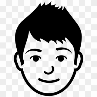 Clip Library Collection Of Brother - Clipart Of A Brother Face Black N White - Png Download