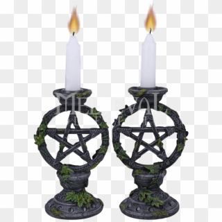 Wiccan Pentagram Candleholder Clipart