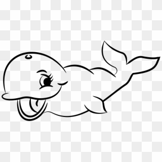 This Free Icons Png Design Of Cute Whale Black And Clipart