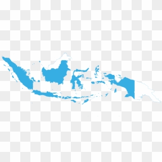 Png Peta Indonesia - Indonesia Map Blue Png Clipart