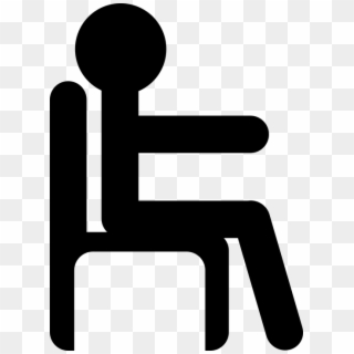 Stick Figure Sitting Png - Stick Figure In Chair Clipart