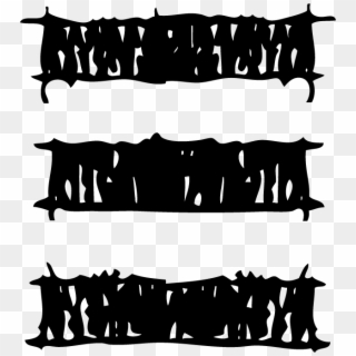 Thread Threequals Mono Black - Silhouette Clipart