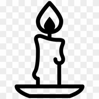 Png File Svg - Candle Black And White Png Clipart