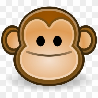 File - Face-monkey - Svg - Monkey Face Icon Clipart