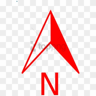 Free Png North Arrow Transparent Png Image With Transparent - Red North Arrow Png Clipart