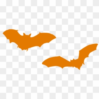 Bat Graphic - Orange Bat Png Clipart