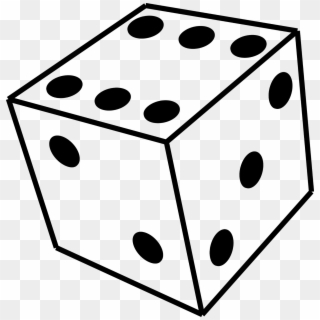 Drawn Dice One - Dice Drawing Clipart