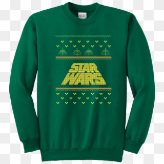 Star Wars Logo Christmas Sweater Sweatshirt - Crew Neck Clipart