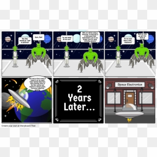 Curious Alien - Cartoon Clipart