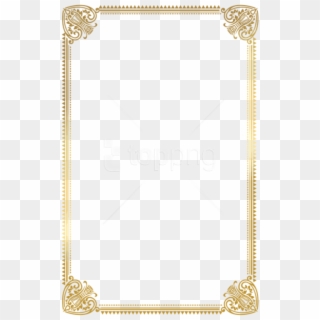 Free Png Download Border Frame Gold Deco Clipart Png - Certificate Frame Design A4 Transparent Png